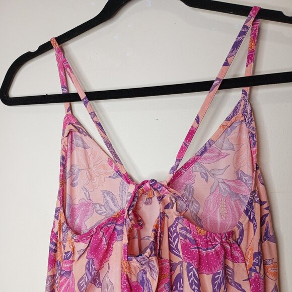 Old Navy Tie Back Floral Maxi Dress XS - Picture 4 of 7